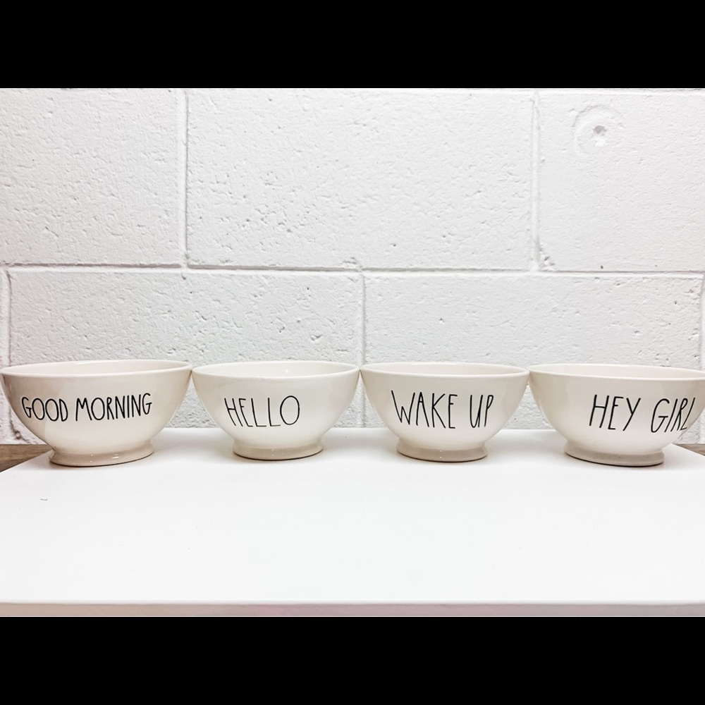 Rae Dunn Cereal Bowls Set of 4